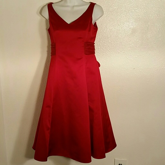 David's Bridal Dresses & Skirts - David's Bridal Red Satin Dress. 16